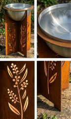'The Golden Wattle' Bird Bath