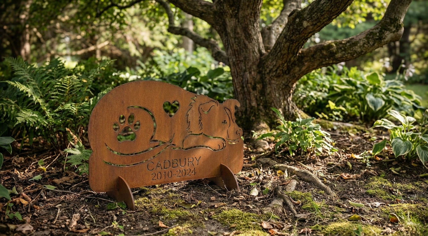 Custom Pet Memorial - Image 4 - Sunburnt Steel