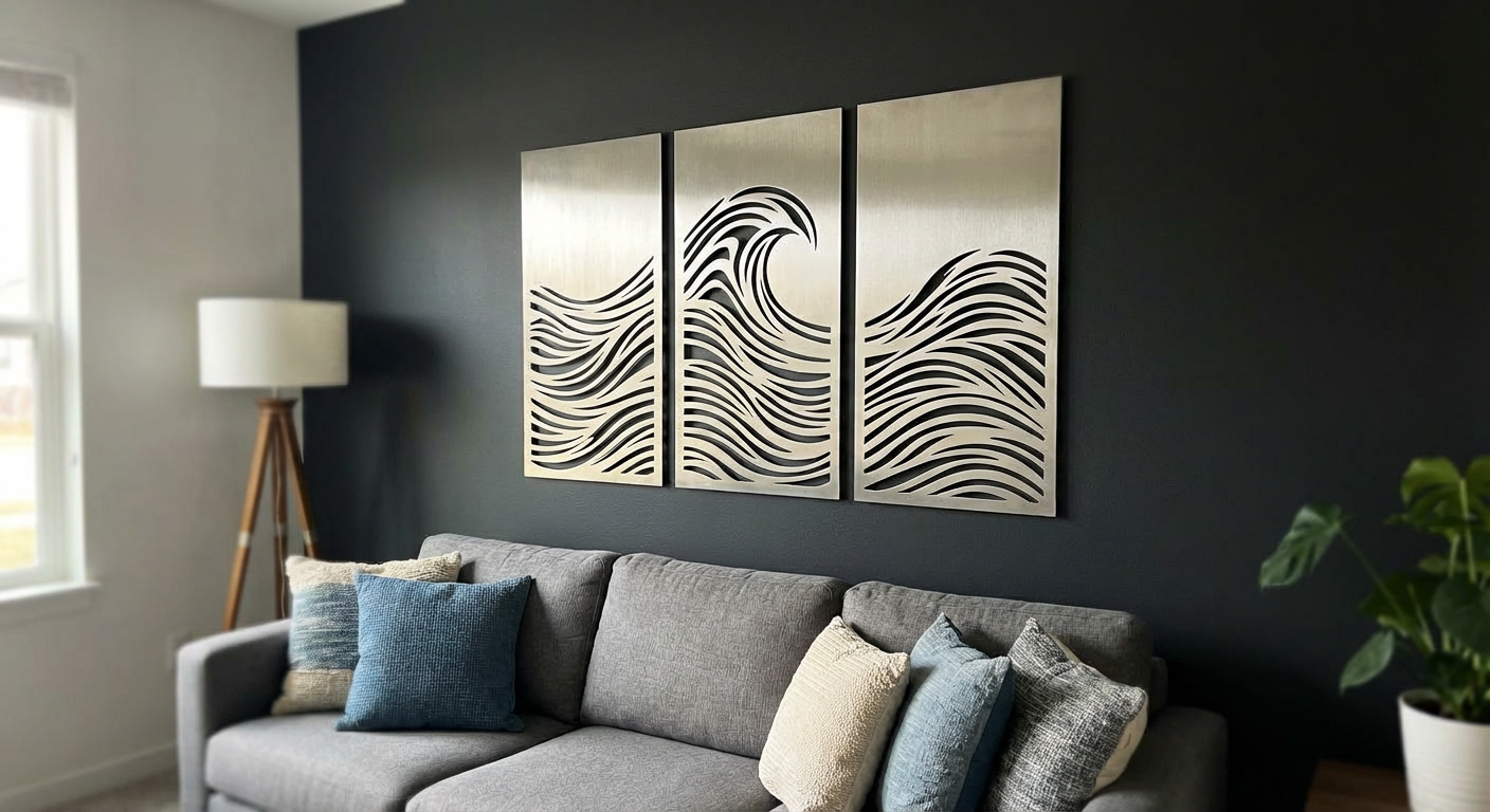 'The Silver Swell' Triptych Secondary image