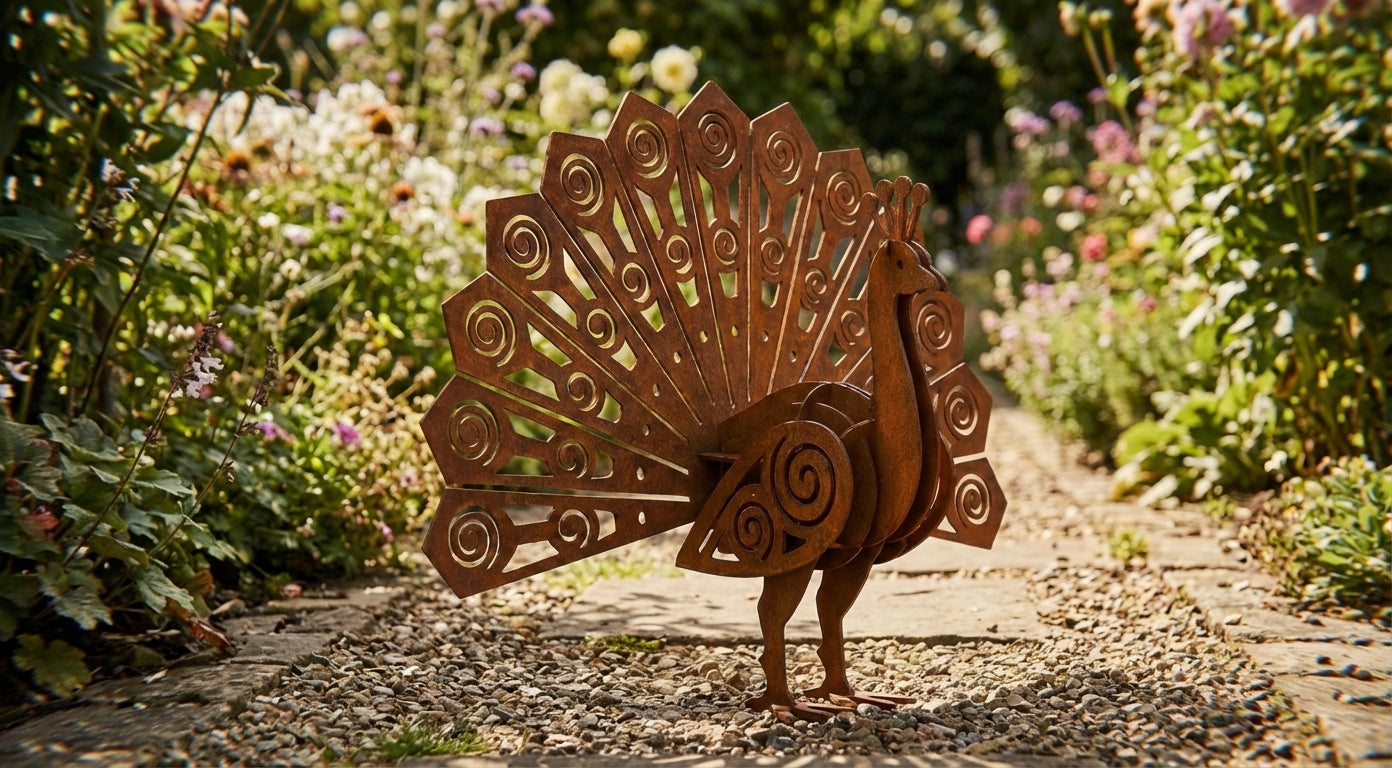 Flatpack Garden Peacock - Image 8 - Sunburnt Steel