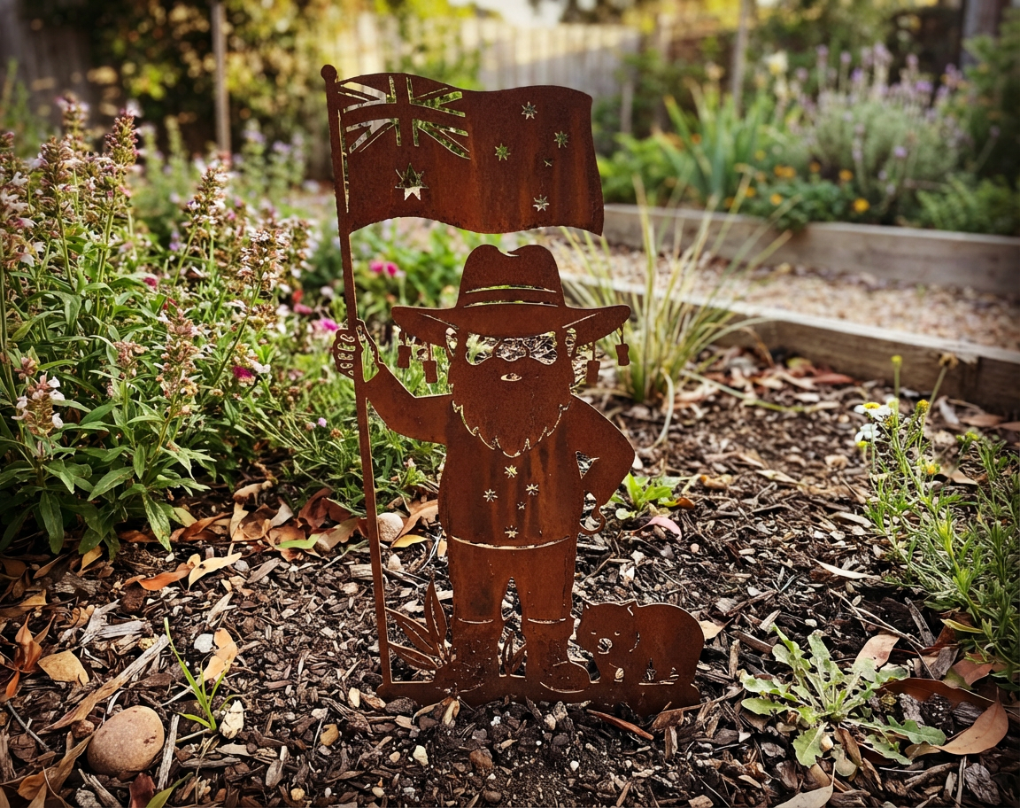 'The True Blue' Aussie Garden Gnome - Image 8 - Sunburnt Steel