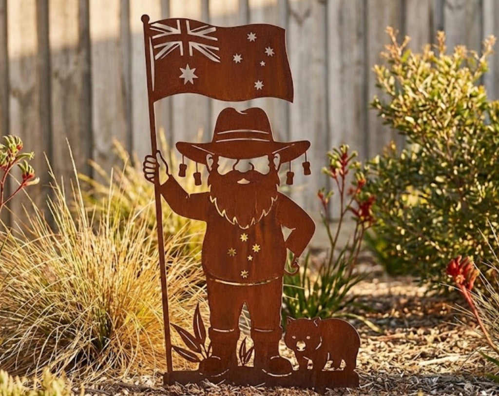 'The True Blue' Aussie Garden Gnome - Image 1 - Sunburnt Steel