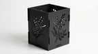 'The Wattle Light' Candle Lantern - Powdercoated Black