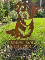 Custom Pet Memorial Garden Stake - Image 1 - Sunburnt Steel