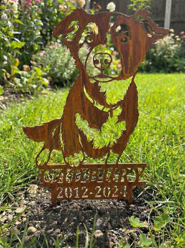 Custom Pet Memorial Garden Stake - Image 1 - Sunburnt Steel