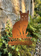 Custom Pet Memorial Garden Stake - Image 5 - Sunburnt Steel