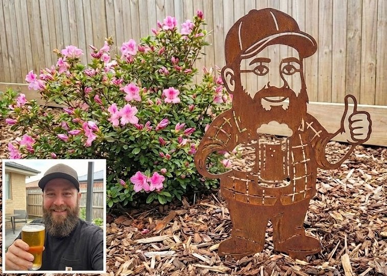 The 'Mini Me' — Custom Garden Gnome Made From Your Photo - Image 1 - Sunburnt Steel