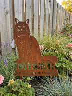 Custom Pet Memorial Garden Stake - Image 6 - Sunburnt Steel