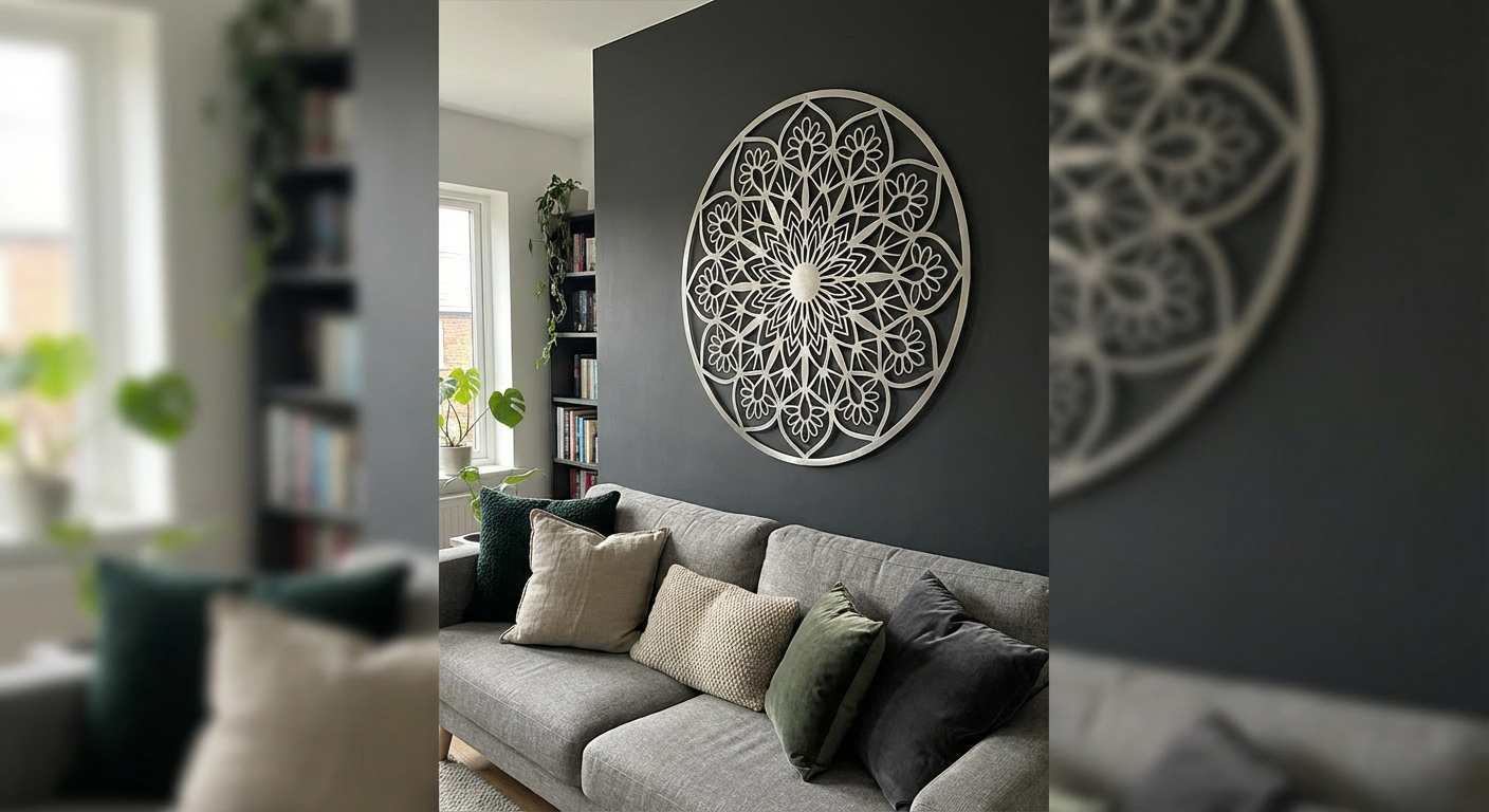 'The Silver Bloom' Mandala Secondary image