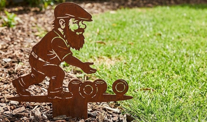'The Bowler' Garden Gnome - Image 1 - Sunburnt Steel