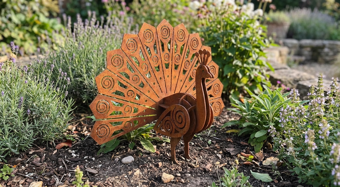 Flatpack Garden Peacock - Image 7 - Sunburnt Steel