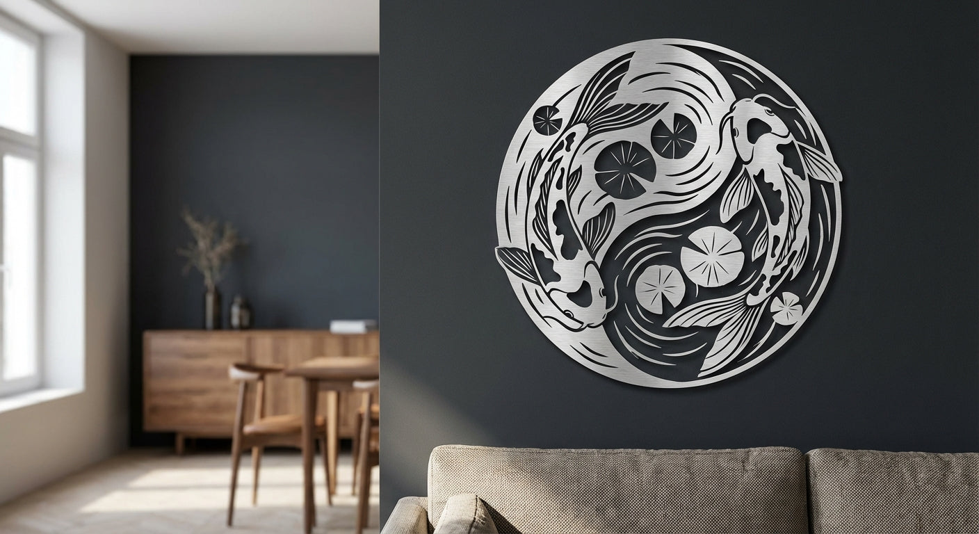 'The Silver Koi' Yin Yang Main image