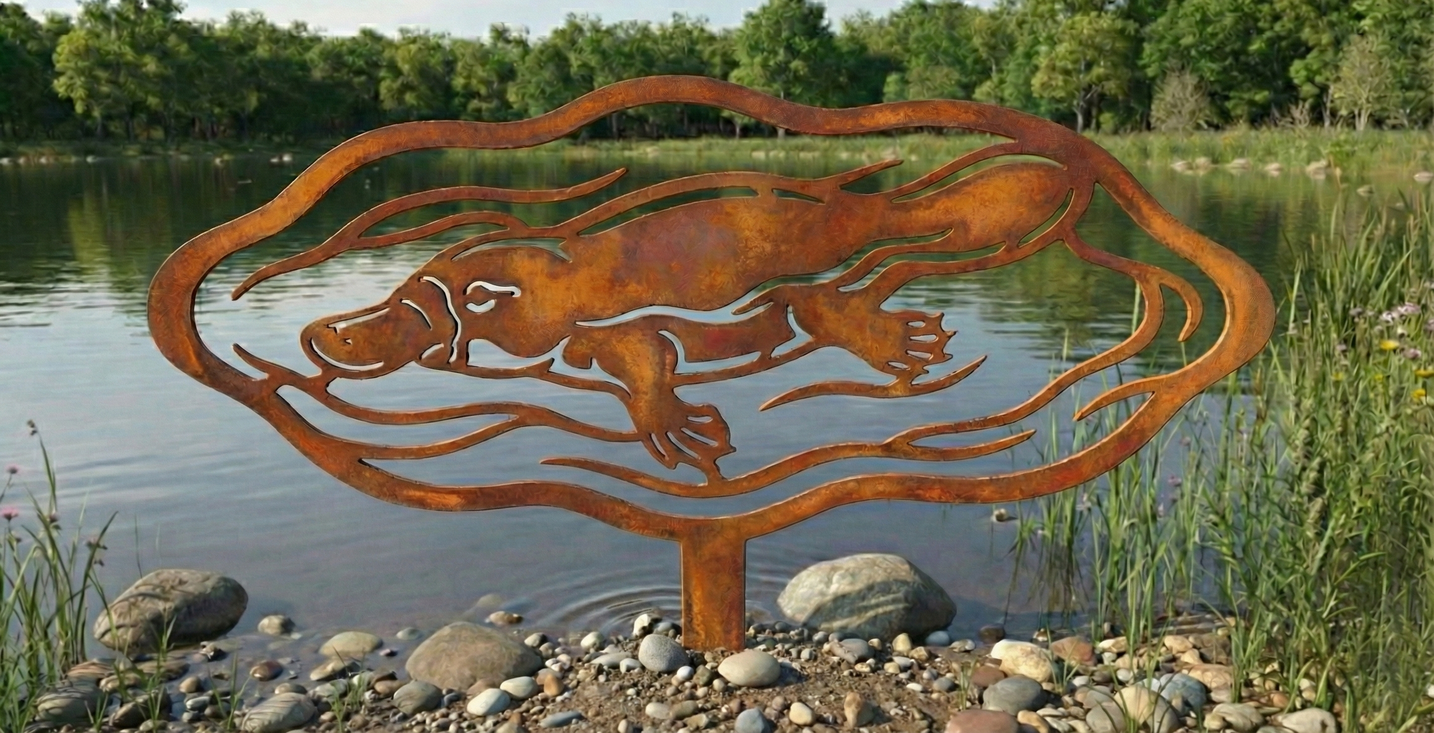 Platypus Garden Stake