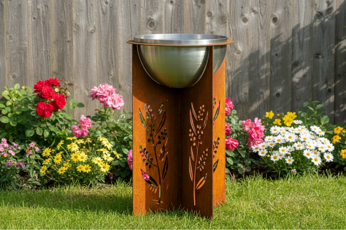 'The Golden Wattle' Bird Bath