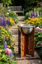 'The Golden Wattle' Bird Bath