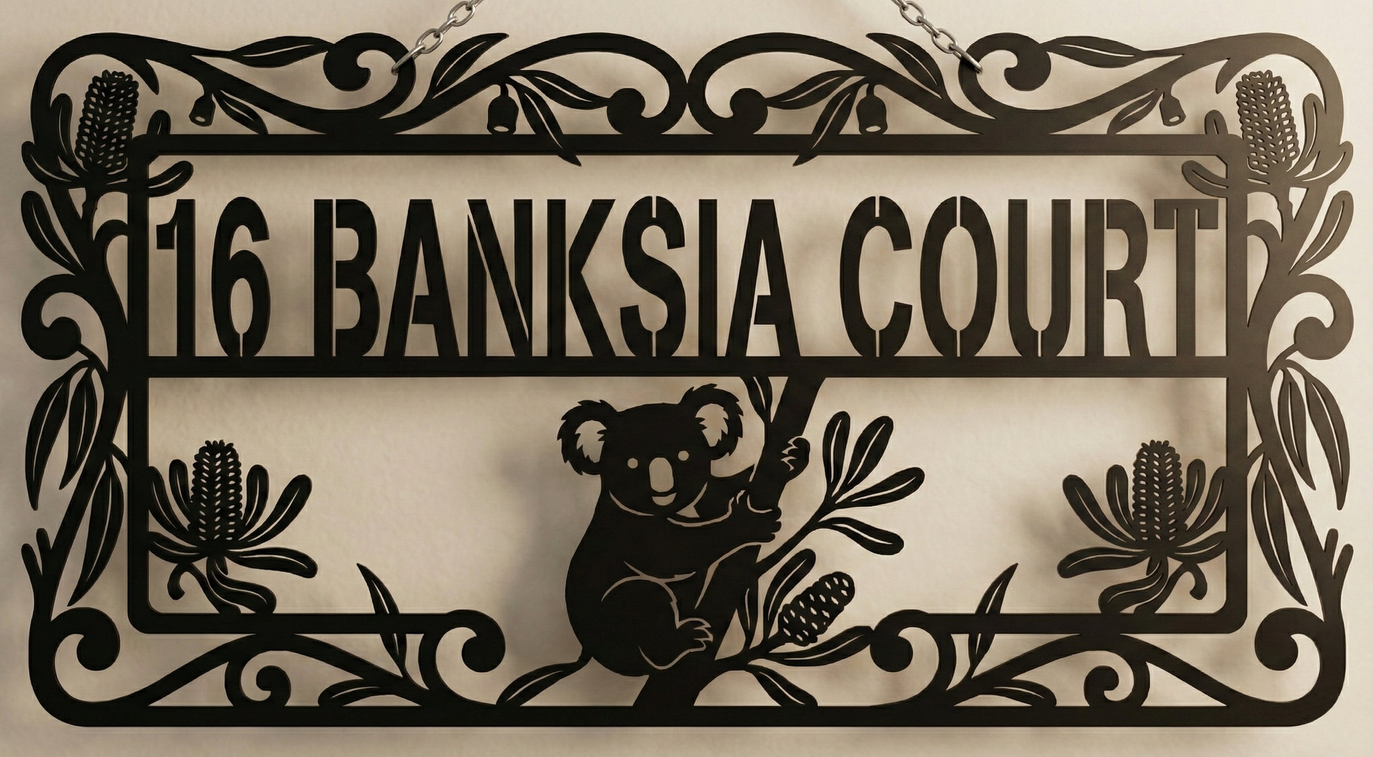 Rectangular Koala Address Sign Main image