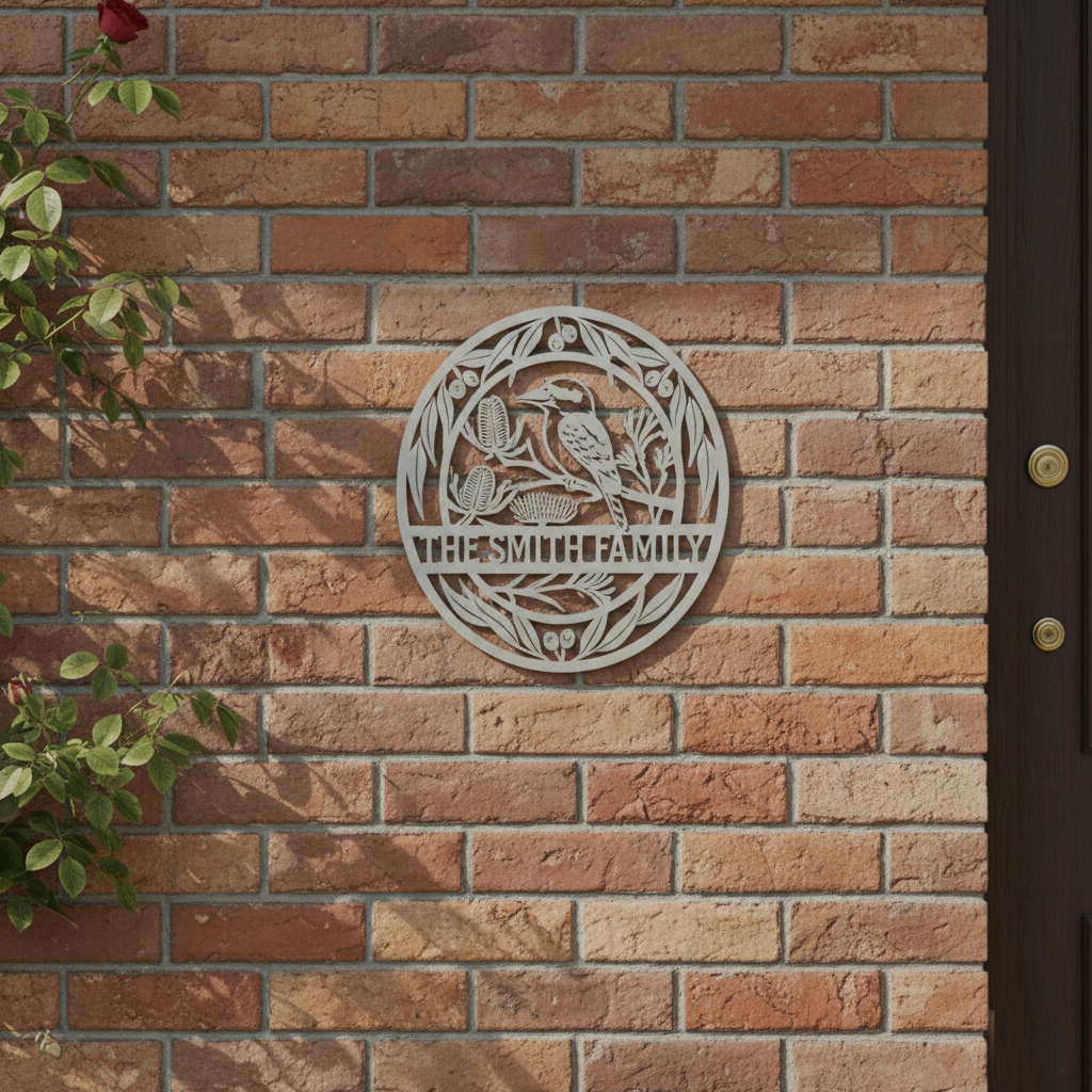 Custom Family Sign - Circular Kookaburra Secondary image