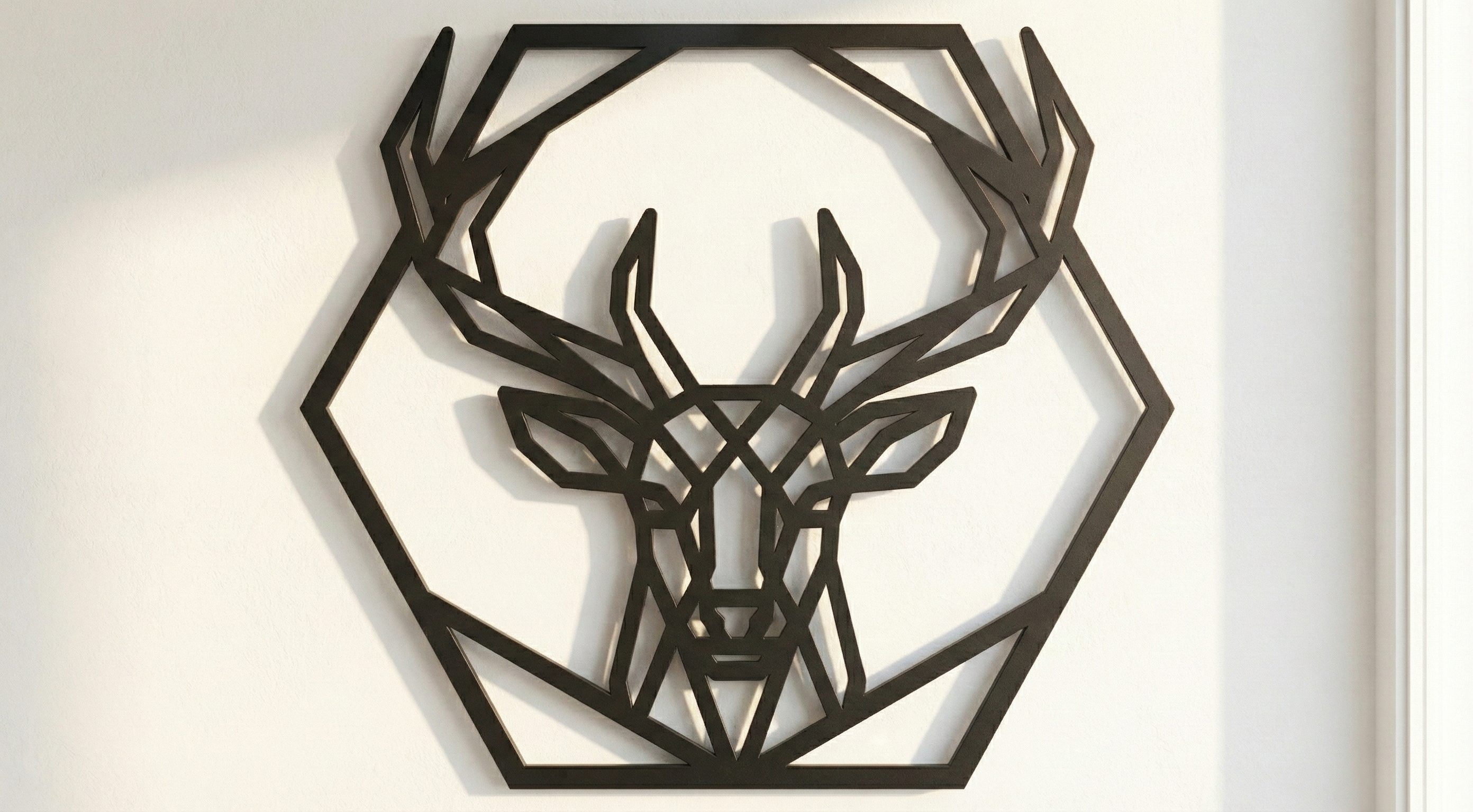 Geometric Deer Wall Art