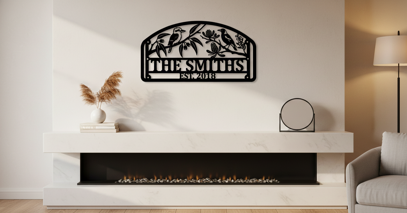 Custom Family Sign - Arch Magpie & Crow Secondary image