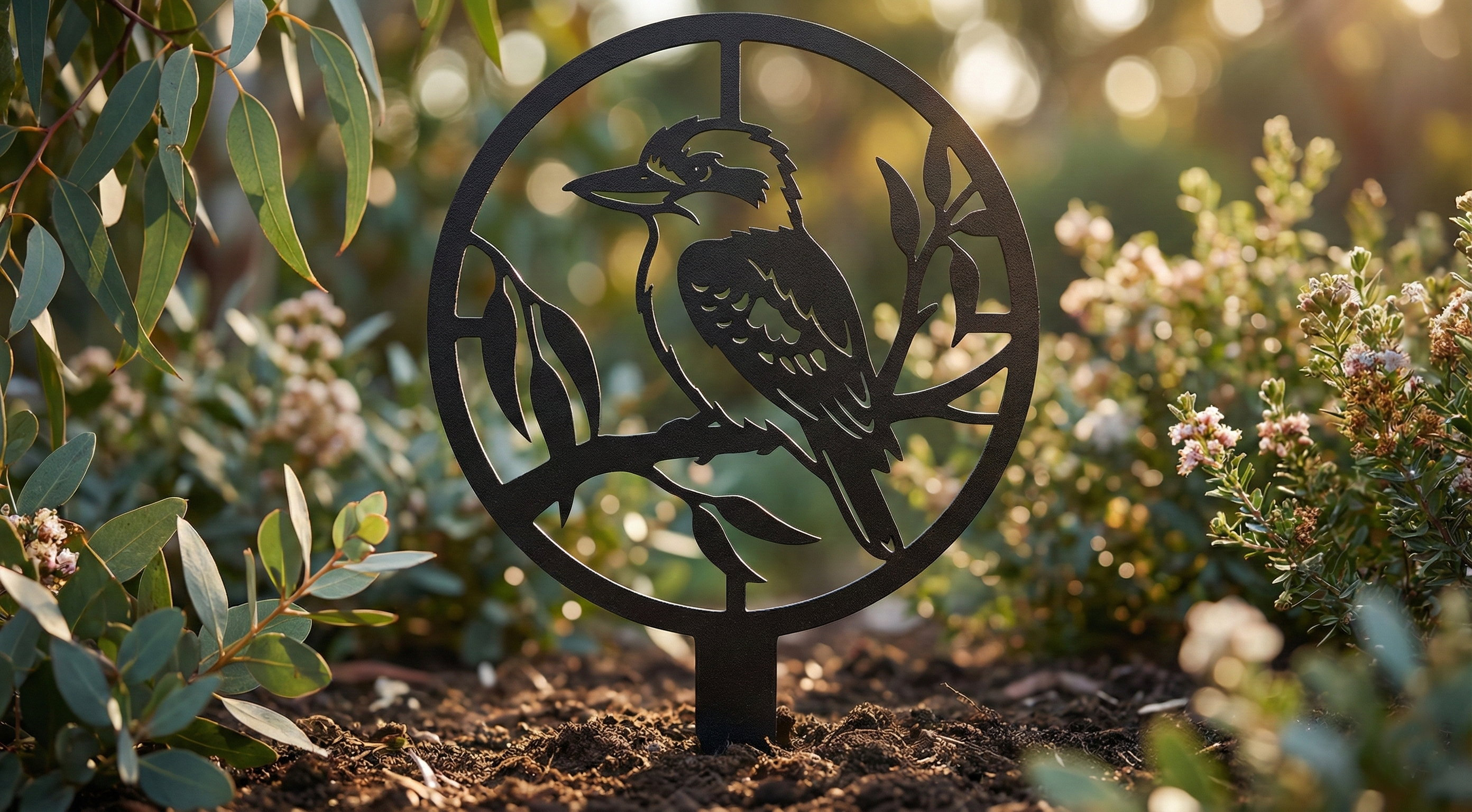 Kookaburra Garden Stake