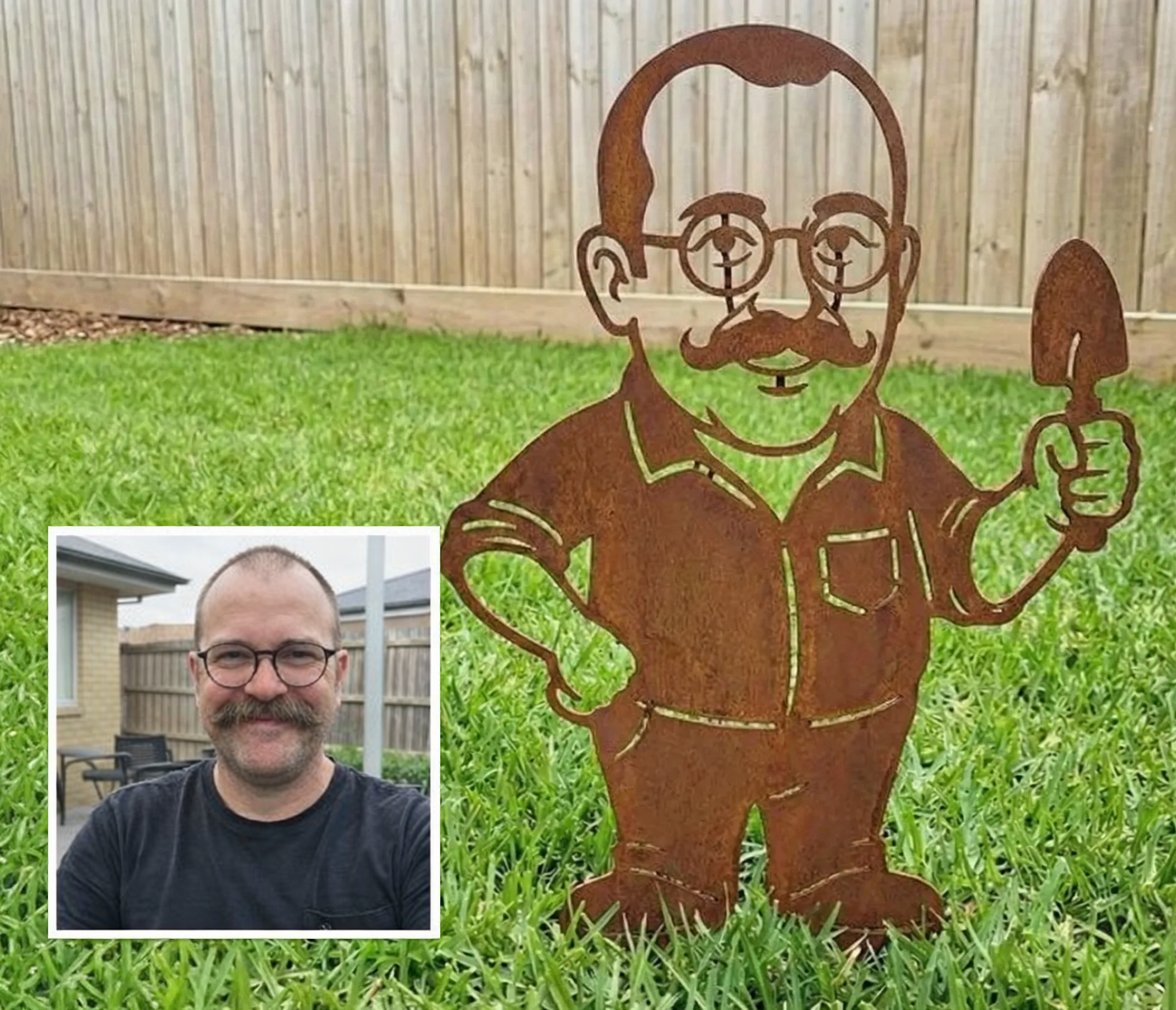 The 'Mini Me' — Custom Garden Gnome Made From Your Photo - Image 3 - Sunburnt Steel