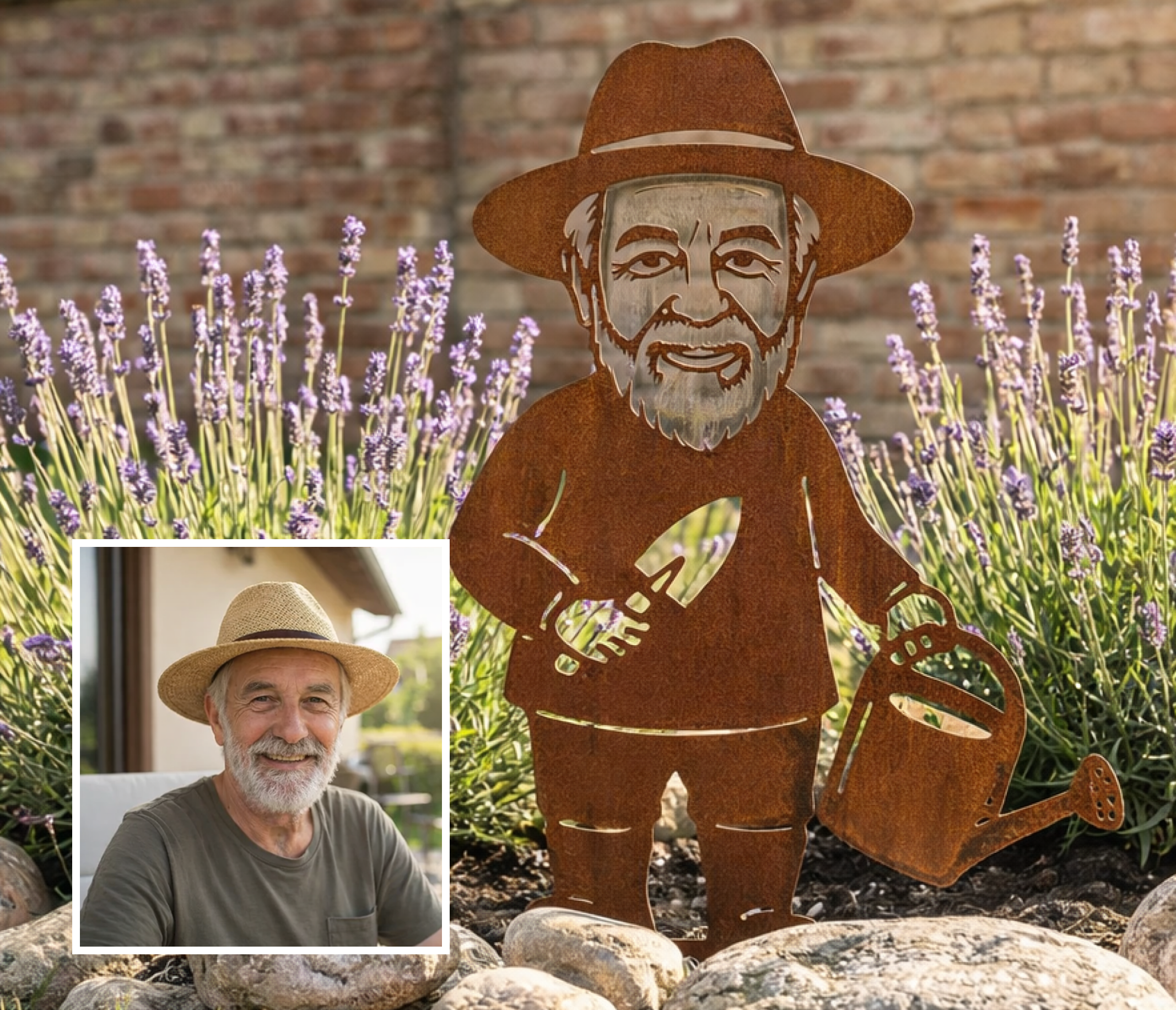 The 'Mini Me' — Custom Garden Gnome Made From Your Photo - Image 4 - Sunburnt Steel