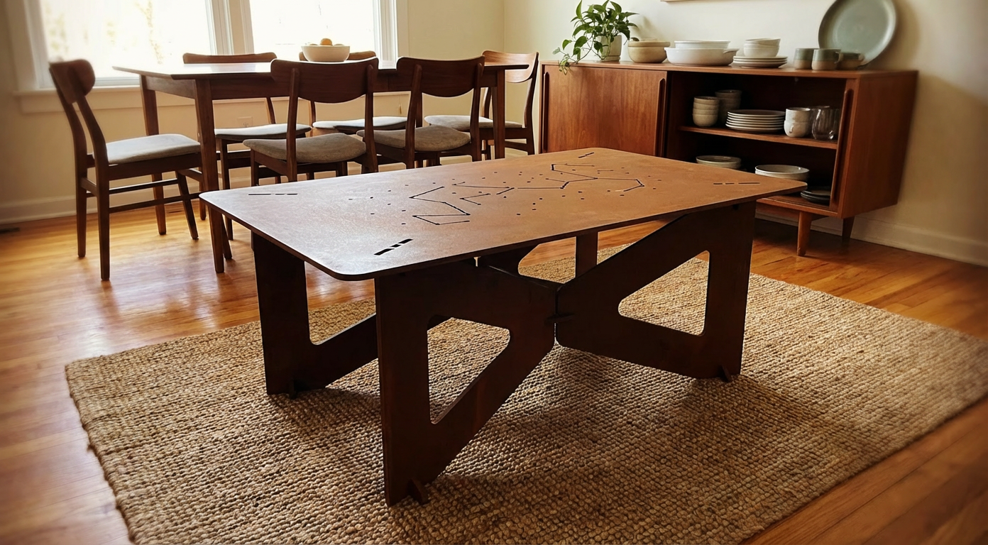 Flatpack Outdoor Table - Image 6 - Sunburnt Steel