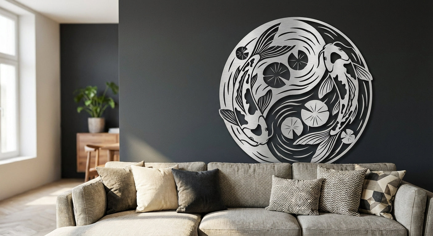'The Silver Koi' Yin Yang Secondary image