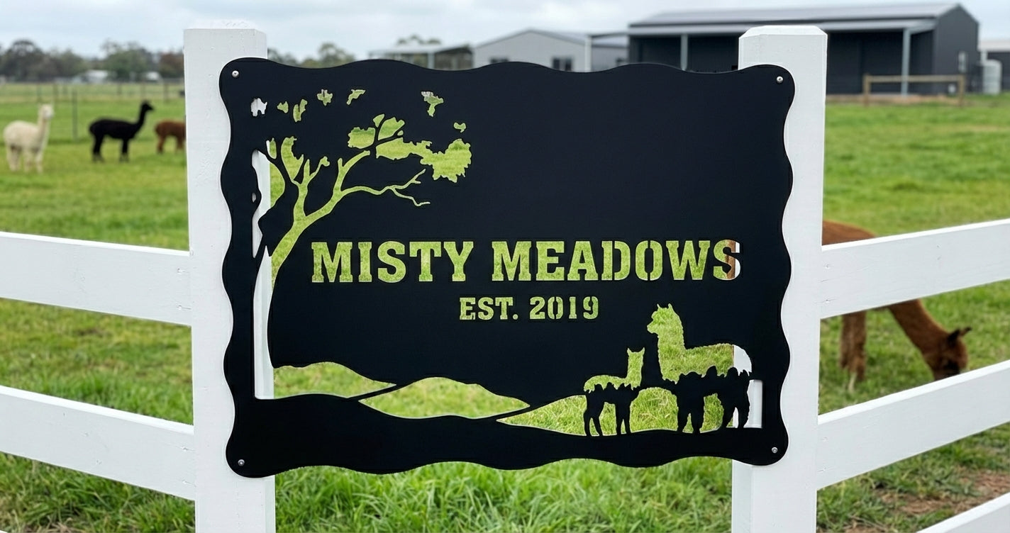 'The Woolly Jumper' Alpaca Farm Sign