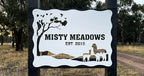 'The Woolly Jumper' Alpaca Farm Sign