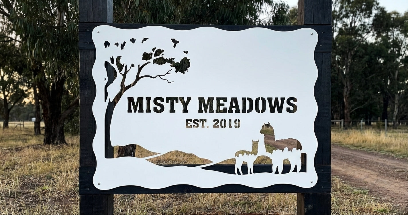 'The Woolly Jumper' Alpaca Farm Sign
